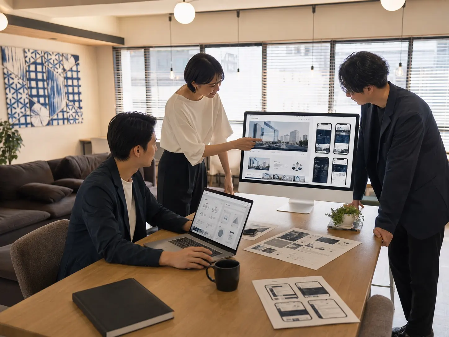 HP・LP制作の打ち合わせ風景